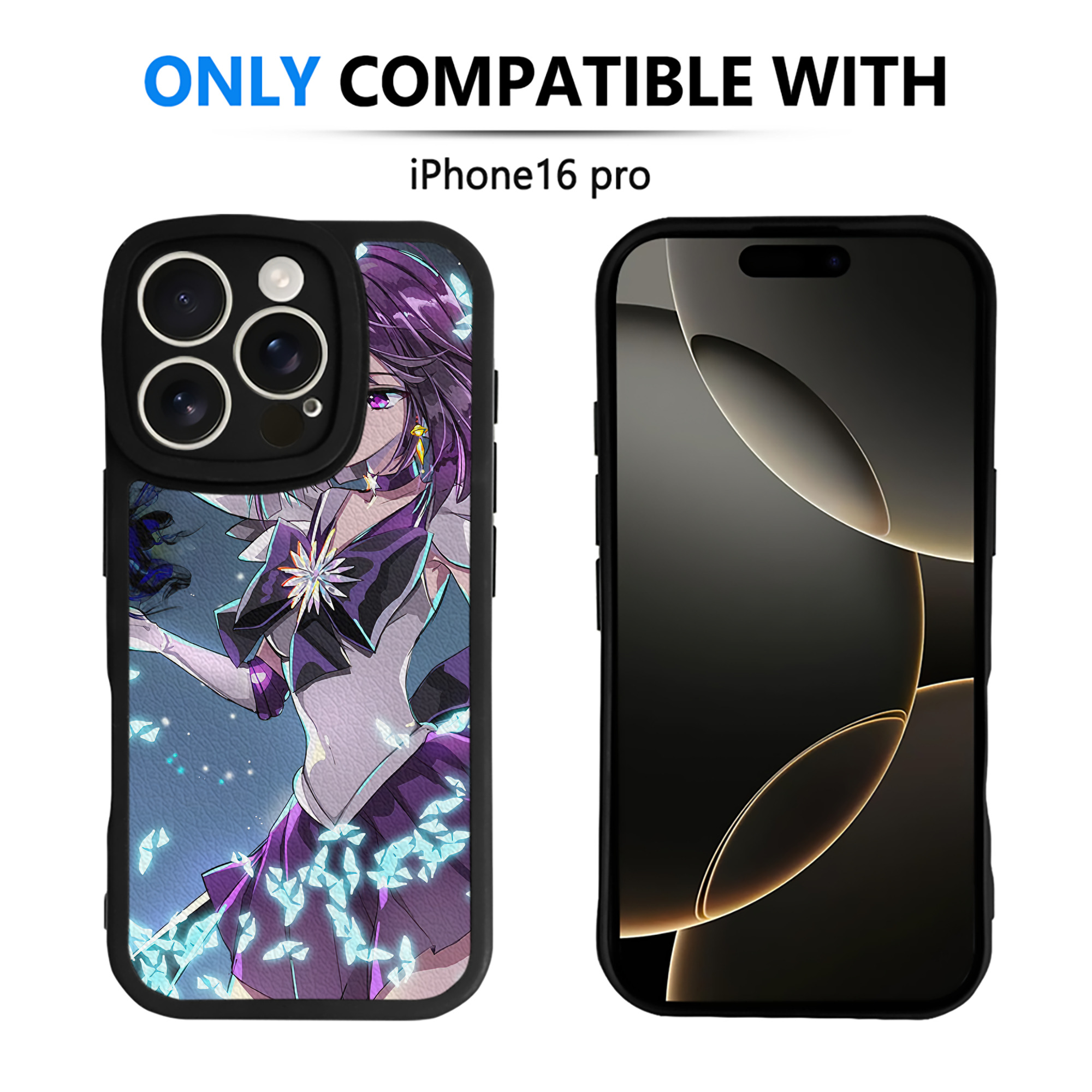 （画像用） 美少女戦士セーラームーン Sailor Moon 【iPhone 16シリーズ対応】シリコンスマホケース（レザー調） 材質：シリコン